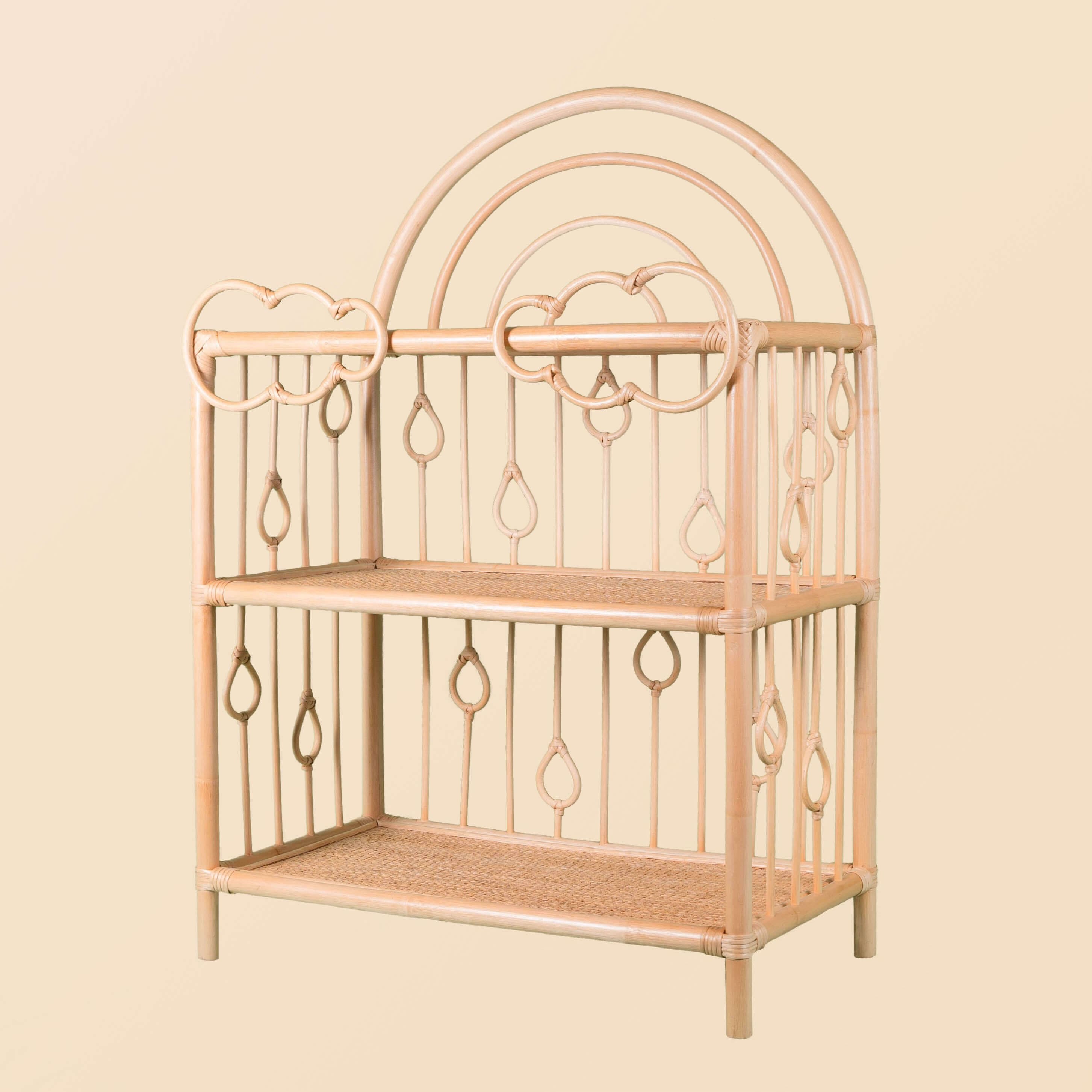 Angled view of the After the Rain Shelf by MOMIJI showing its overall structure.