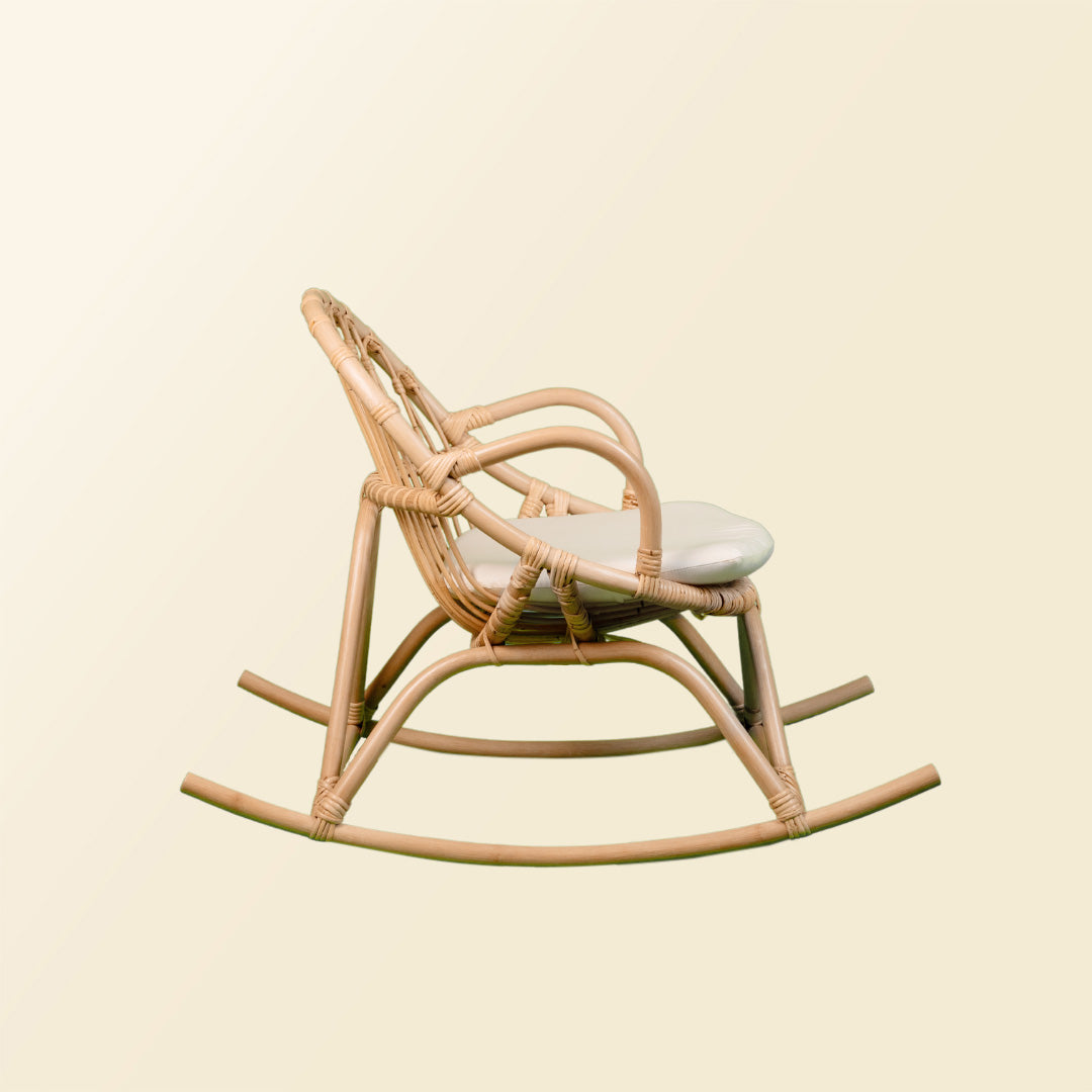 Side view of the Twinkle Kids Rocking Chair by MOMIJI.