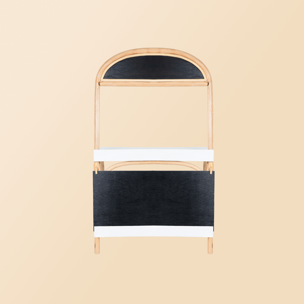 Back view of the 3-in-1 furniture by MOMIJI featuring the chalkboard surface.