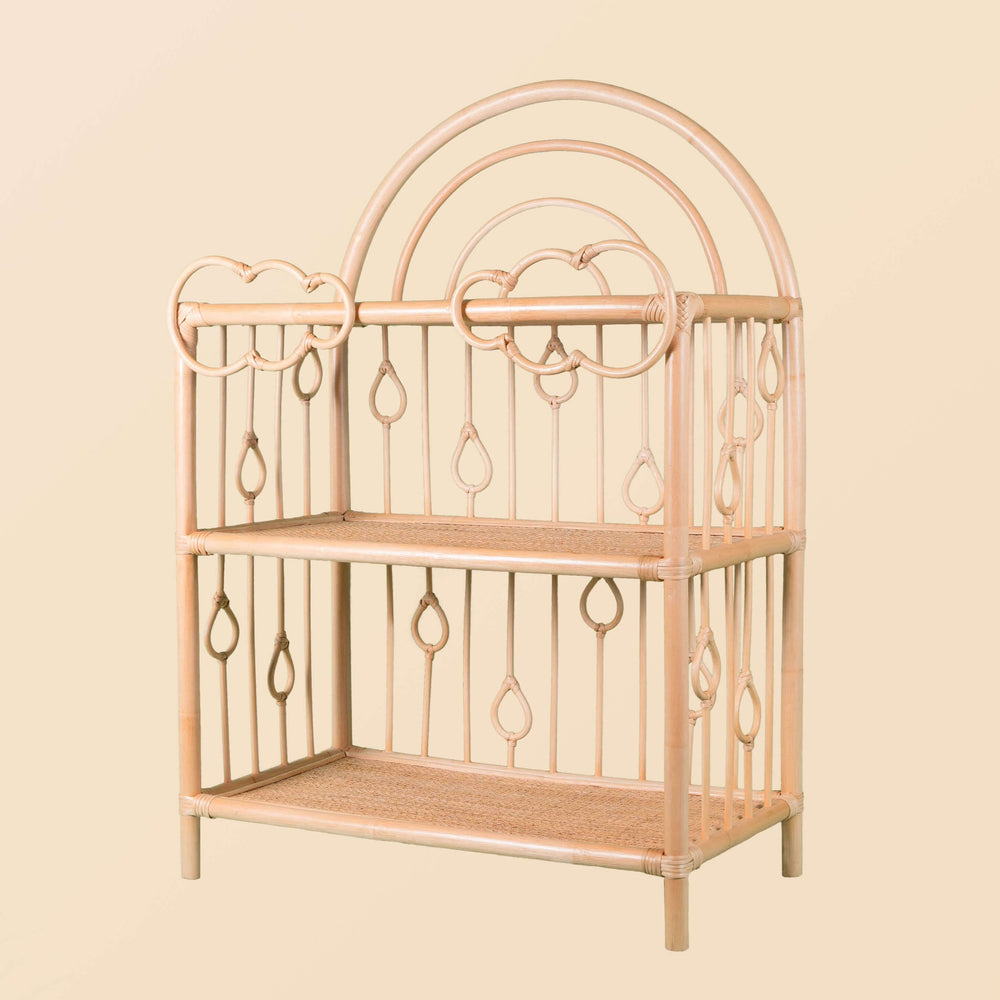 Angled view of the After the Rain Shelf by MOMIJI showing its overall structure.