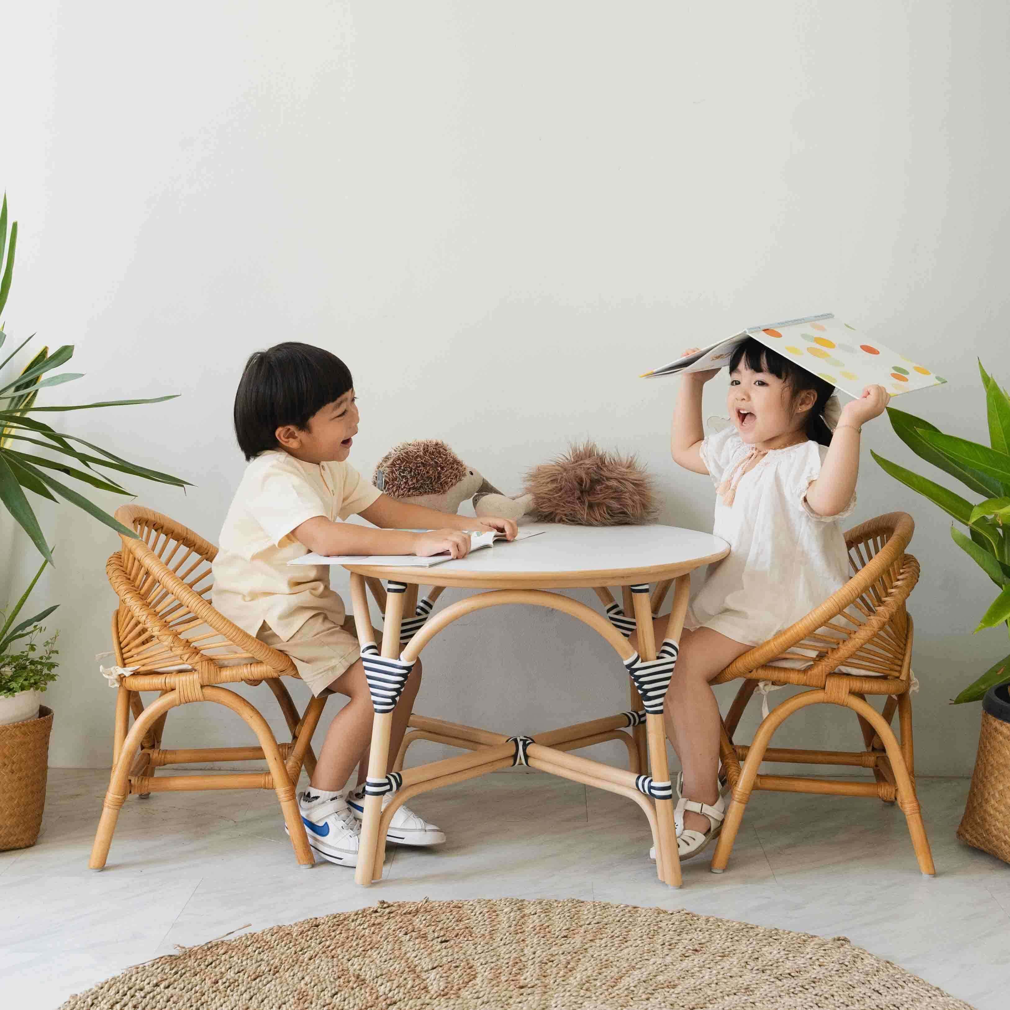 Rattan Kids Table | Aulia Kids Table - Medium | MOMIJI