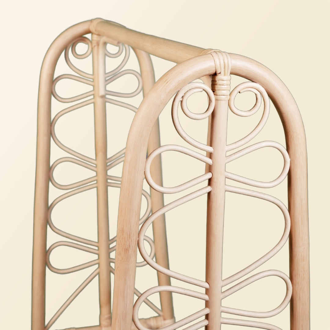 Rattan Clothing Rack |Belle Kids Clothing Rack | Side View | MOMIJI