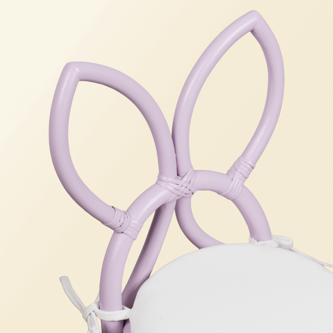 Close up of wings of the purple Butterfly Kids Chair by MOMIJI.