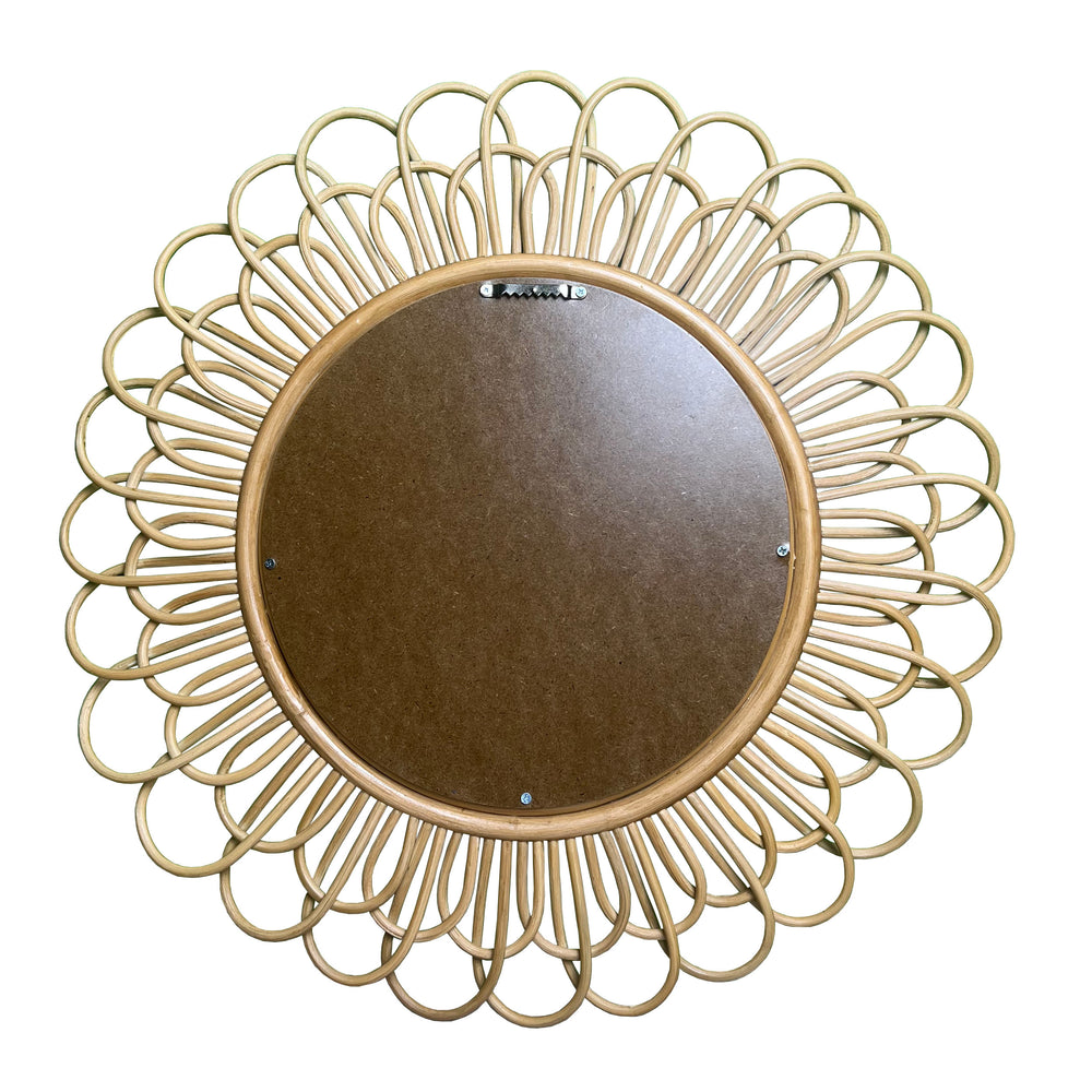 Rattan Mirror | Dahlia Round Mirror | MOMIJI 