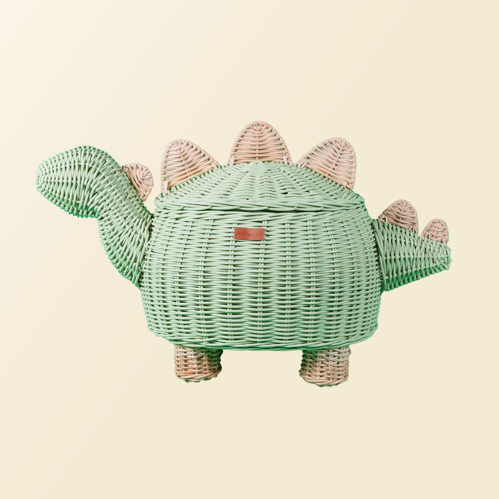 Dinosaur Storage Basket Mint Green - Large
