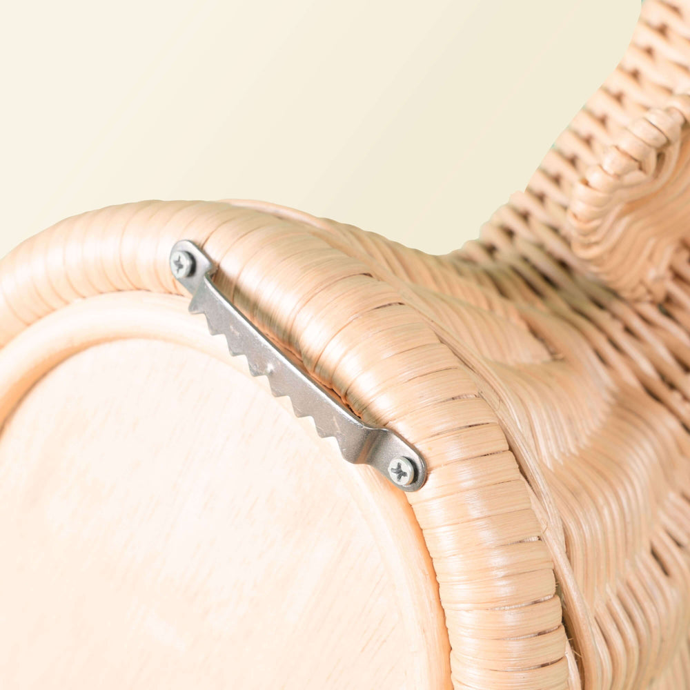 Close-up of the back hook and wall mounting detail of the Dinosaur Wall Decor by MOMIJI.