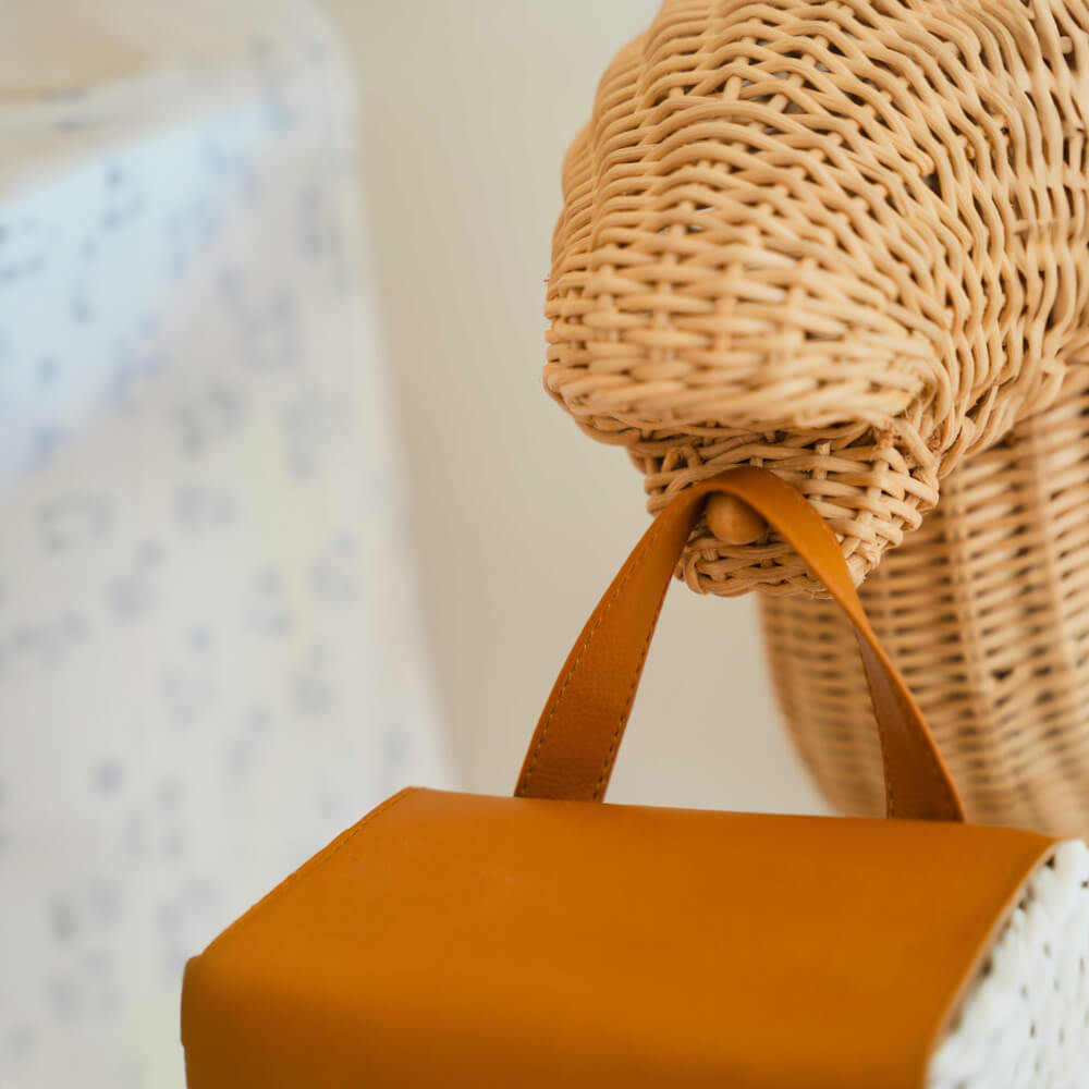 Close-up of the mouth hook detail on the Dinosaur Wall Decor by MOMIJI.