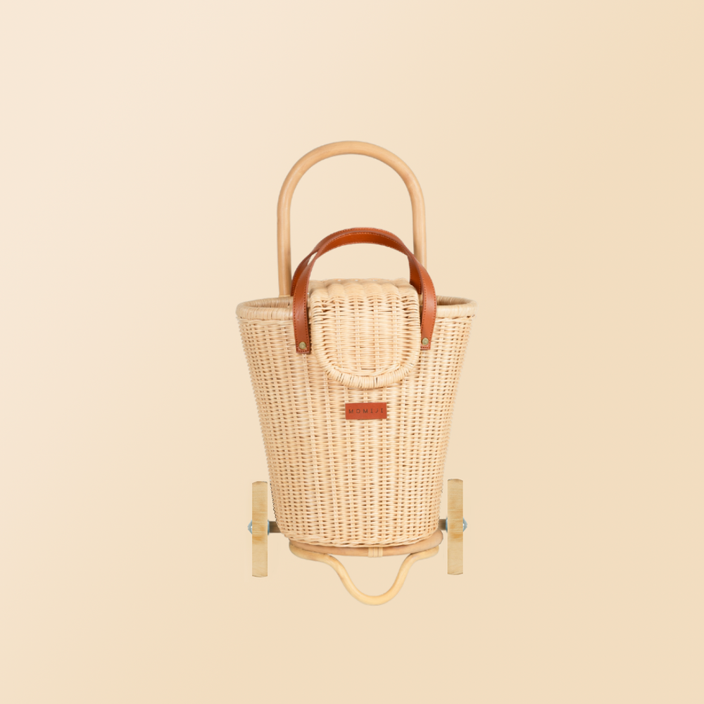 Eric Kids Shopping Trolley Luggy | Rattan | MOMIJI