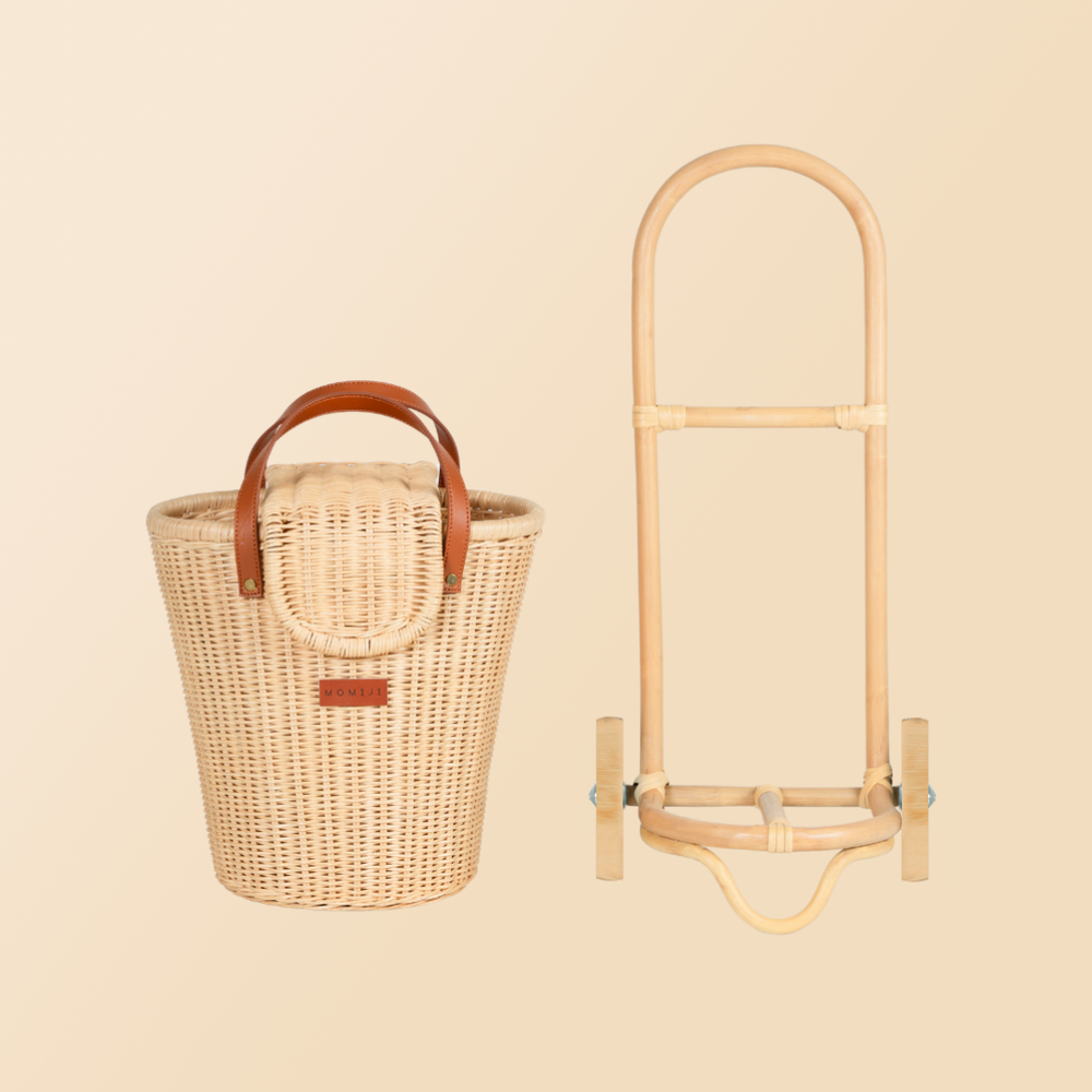 Eric Kids Shopping Trolley Luggy | detached | Rattan | MOMIJI
