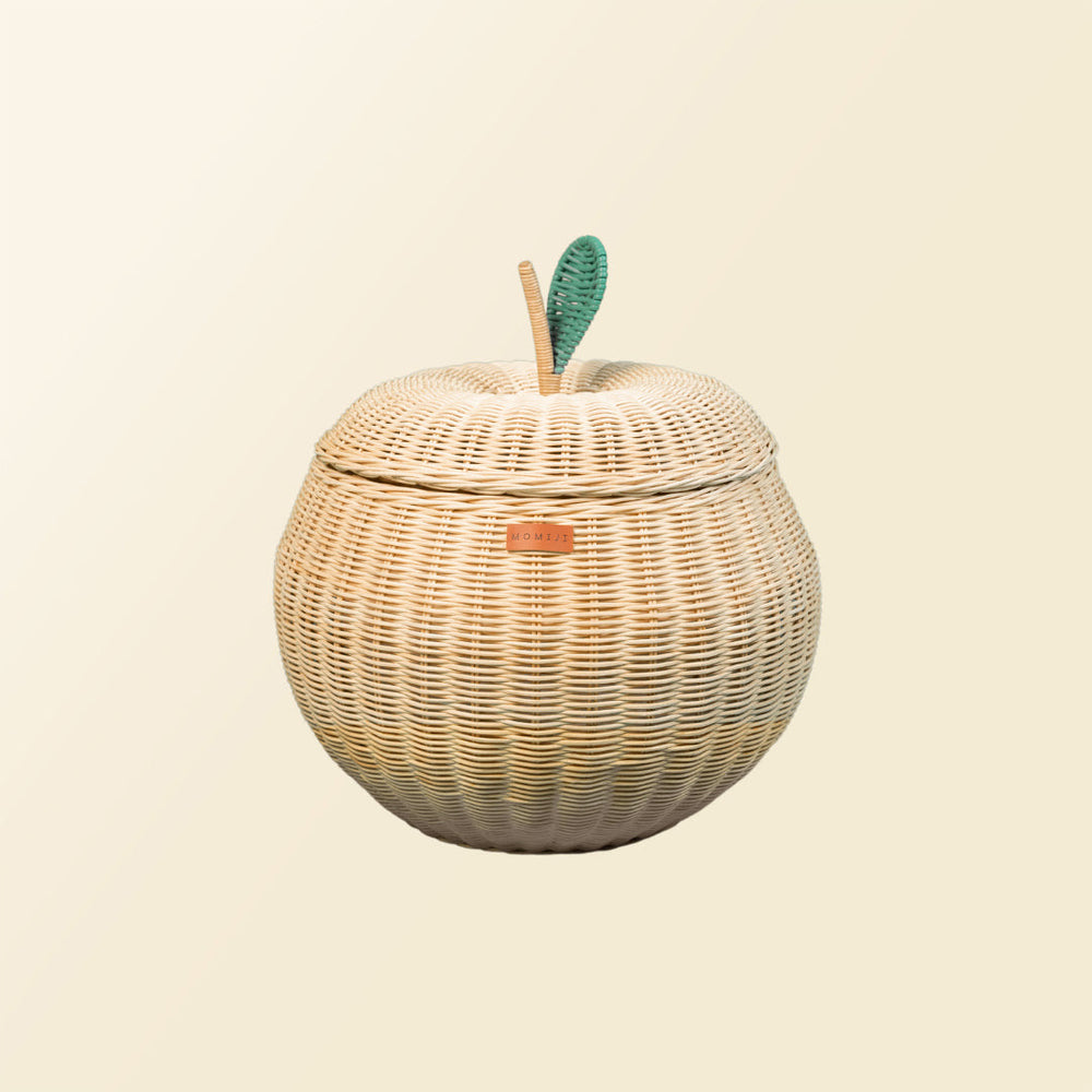 Apple Rattan Storage Basket - Natural