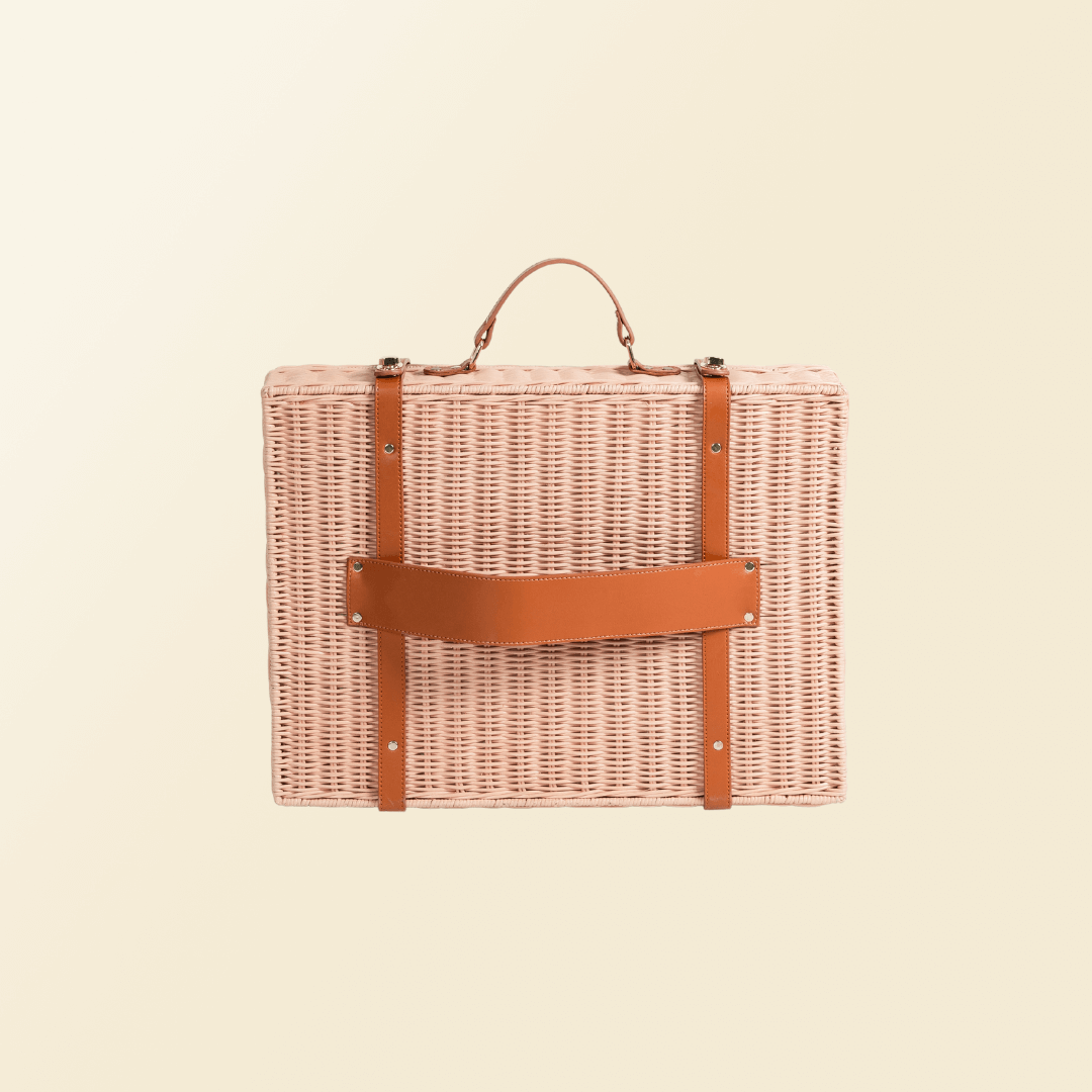 7/15のみREE  RATTAN COMBI BAG Natural Rattan Rectangular Bag - Crossbody Style – Makana Hut