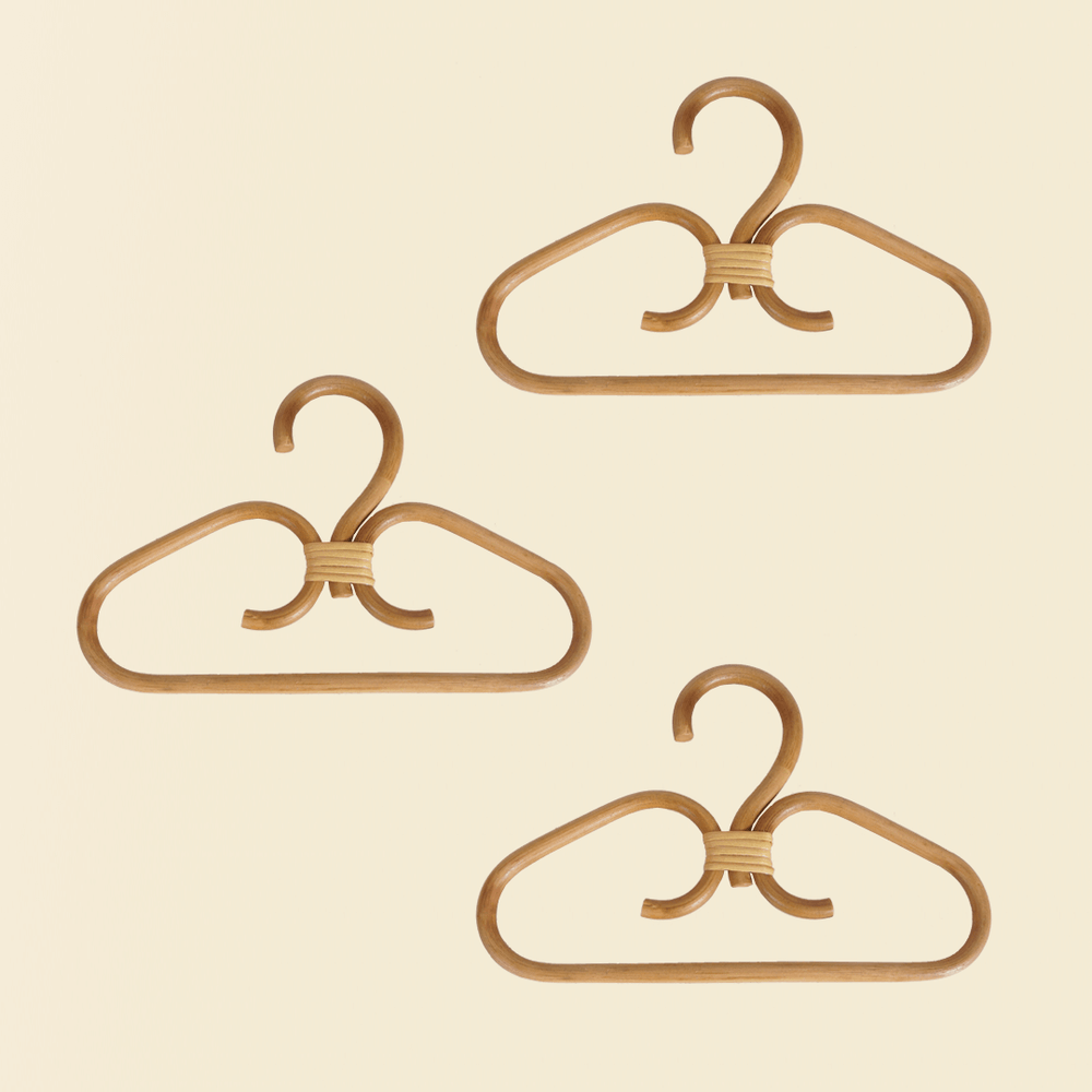 Detail design set of 3 Kids Rattan Hangers by MOMIJI