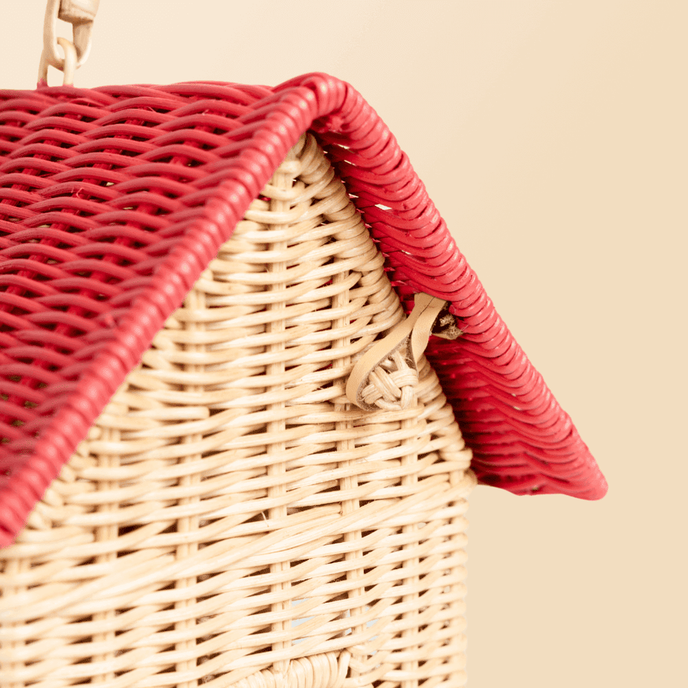 Close-up of the opening mechanism of the Lydia House Bag by MOMIJI.