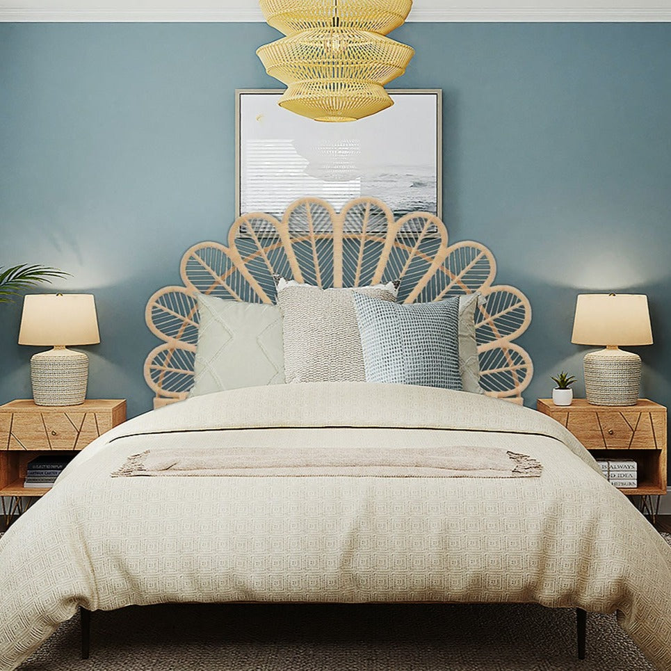 Petal Rattan Headboard | Headboard for Bedroom | Momiji 