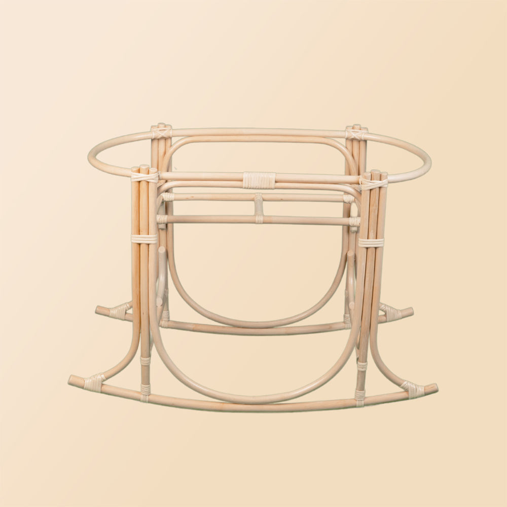 Stand frame of the rocking stand for the Vera Moses Basket by MOMIJI, shown without the basket.