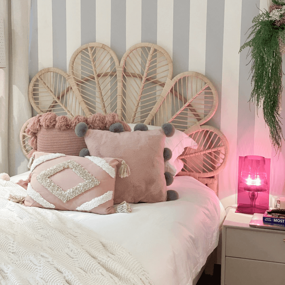 Petal Rattan Headboard | Lifestyle Image | MOMIJI